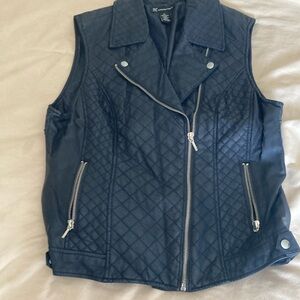 INC International Concepts Blue Quilted Vest